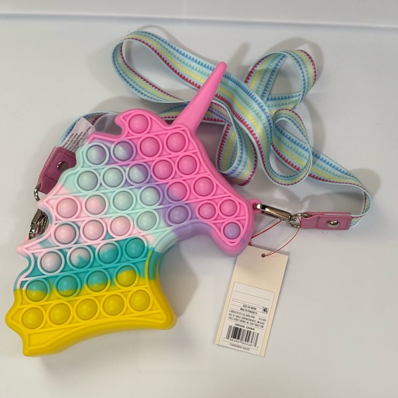 NWT Cat & Jack Pop It Unicorn Crossbody Purse - Picture 1 of 1